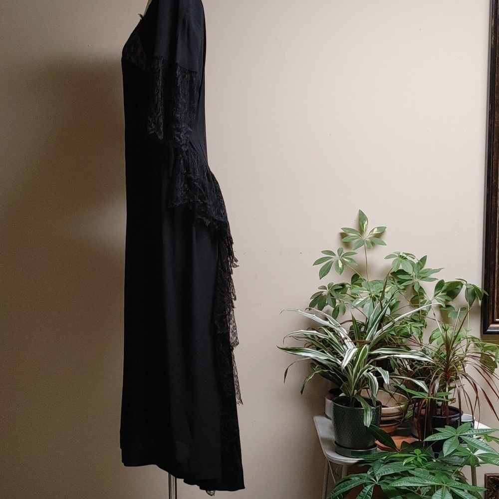 Addys' California Very Vintage Black Gown Size M - Picture 5 of 16